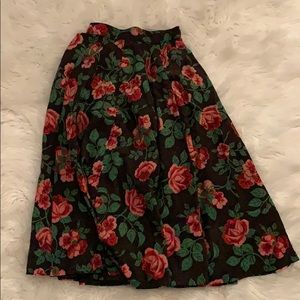 Vintage floral skirt